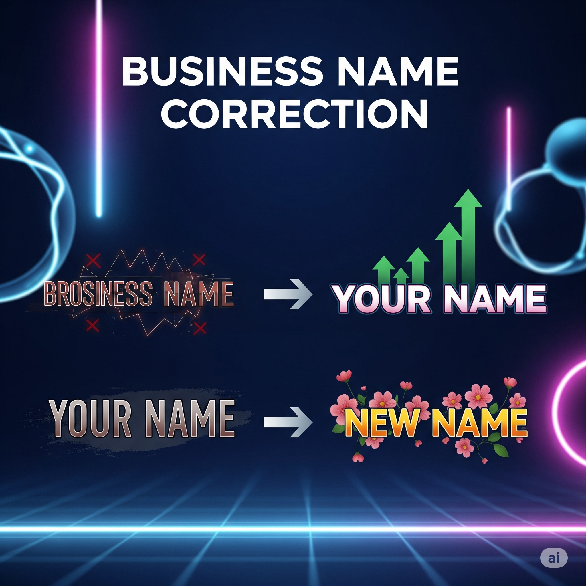 Business Name Correction